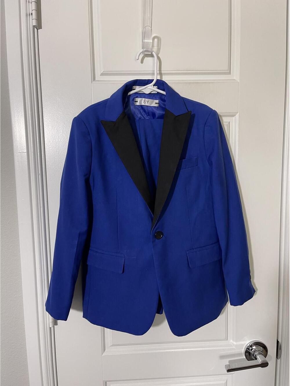 Boys Royal Blue 3 Piece Suit Size 8 – Wedding Formal K120
